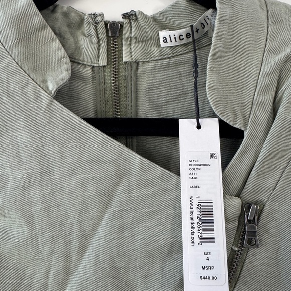 Alice + Olivia Sage Utility Jumpsuit • Size 4 • NWT - Picture 6 of 10